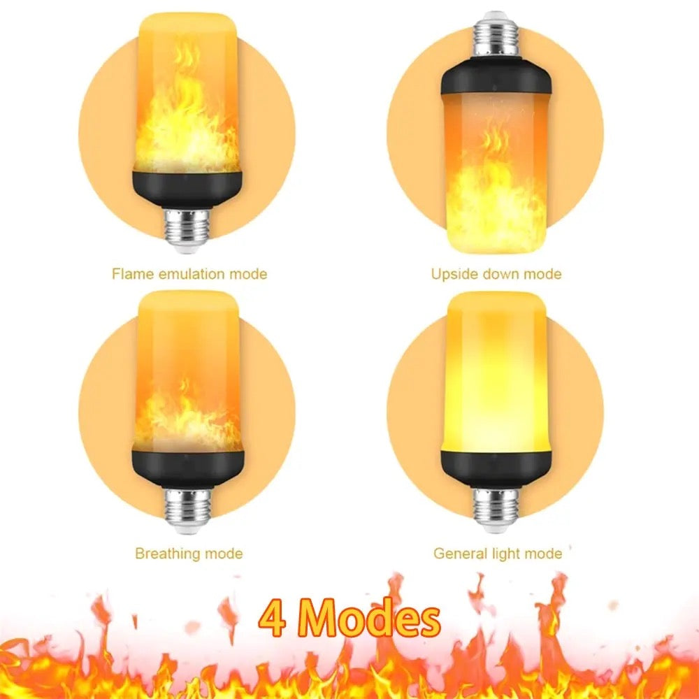 LED E27 Flame Bulb Fire lamp Corn Bulb Flickering LED Light Dynamic Flame Effect Home Lighting