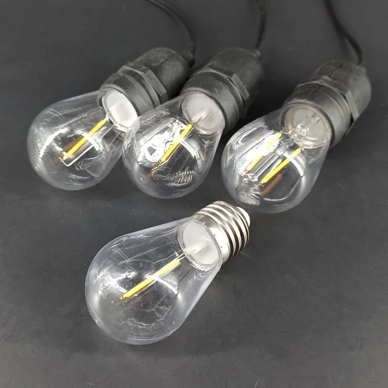 S14 Plastic Shatterproof Edison Vintage Style Replacement 1
Watt Outdoor Light Bulbs, LED 1W String Light Bulbs