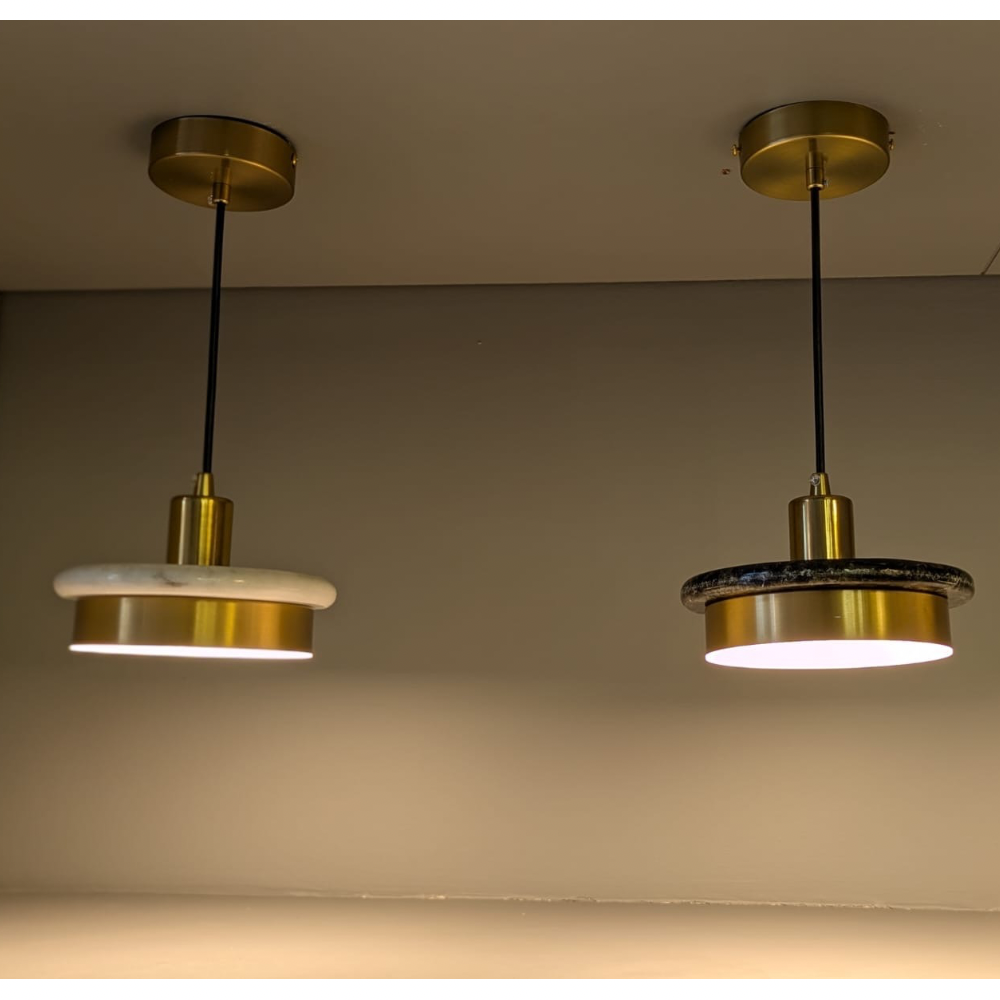 Modern Marble Accent Pendant