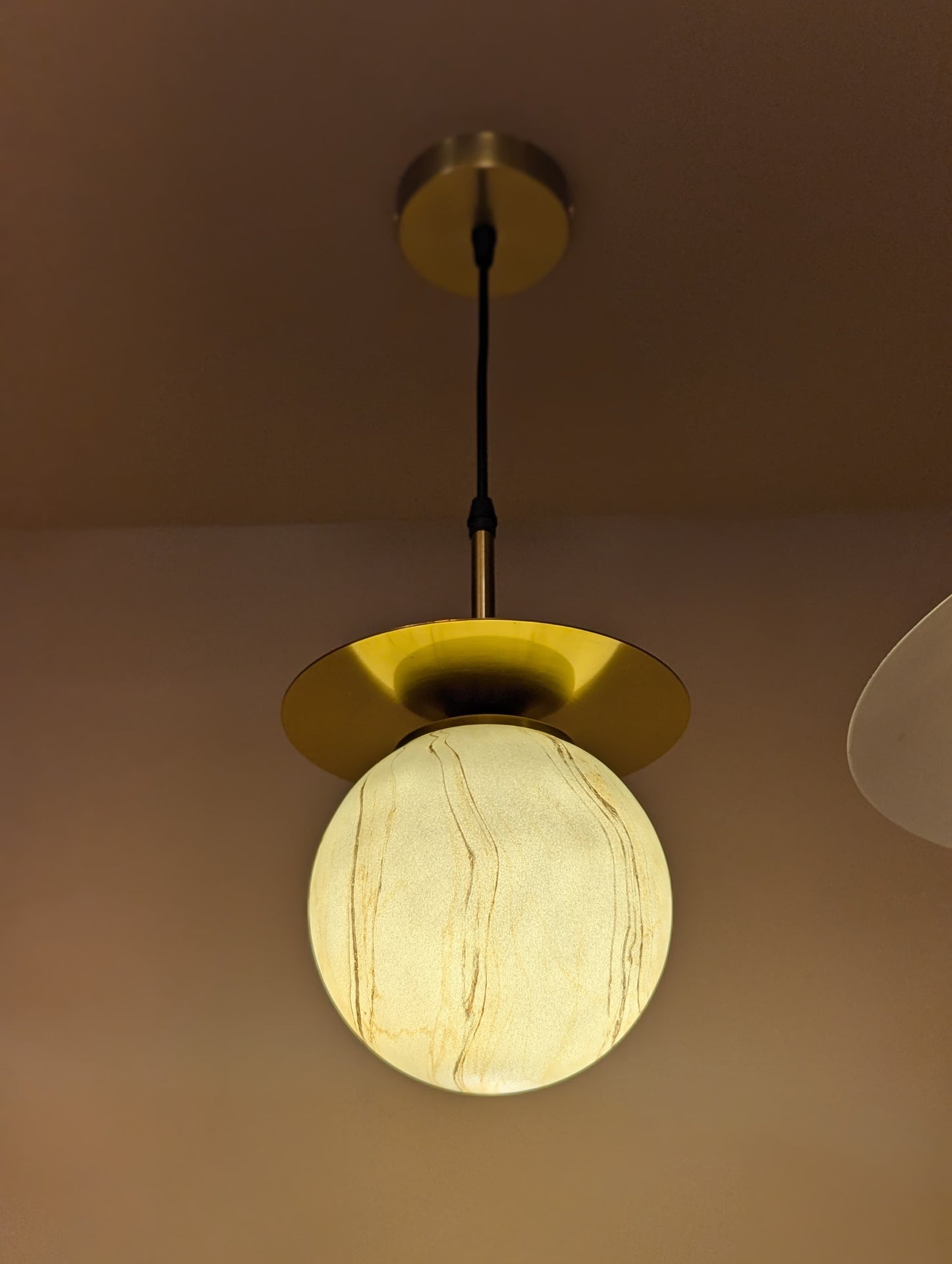 Aurora Marble Glow Pendant Light