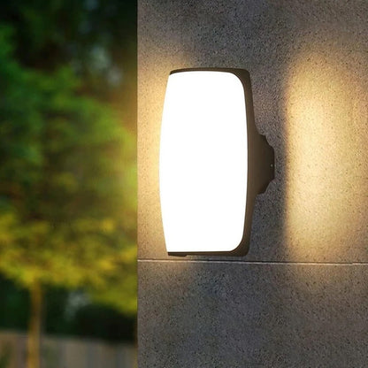 Simple Modern Outdoor LED Wall Lamp Waterproof ABS with Square Shape for Garden Terrace Balcony Exterior