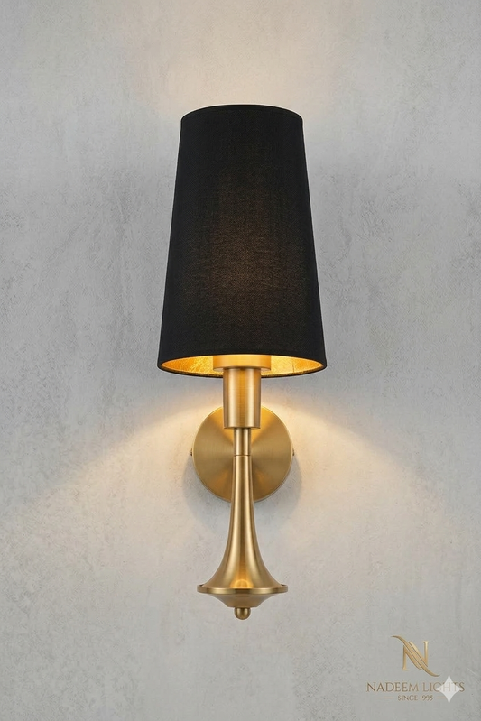 Velora Black & Gold Wall Light