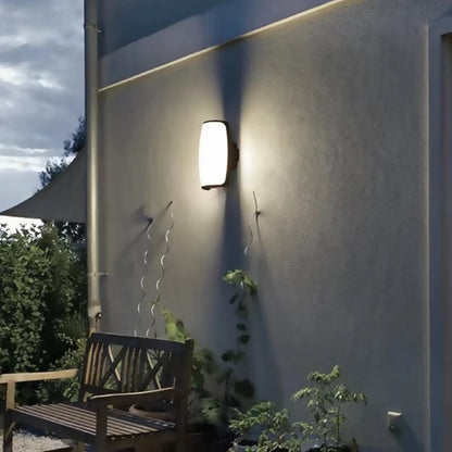 Simple Modern Outdoor LED Wall Lamp Waterproof ABS with Square Shape for Garden Terrace Balcony Exterior