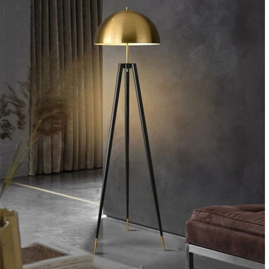 Modern Gold Tripod Floor Lamp