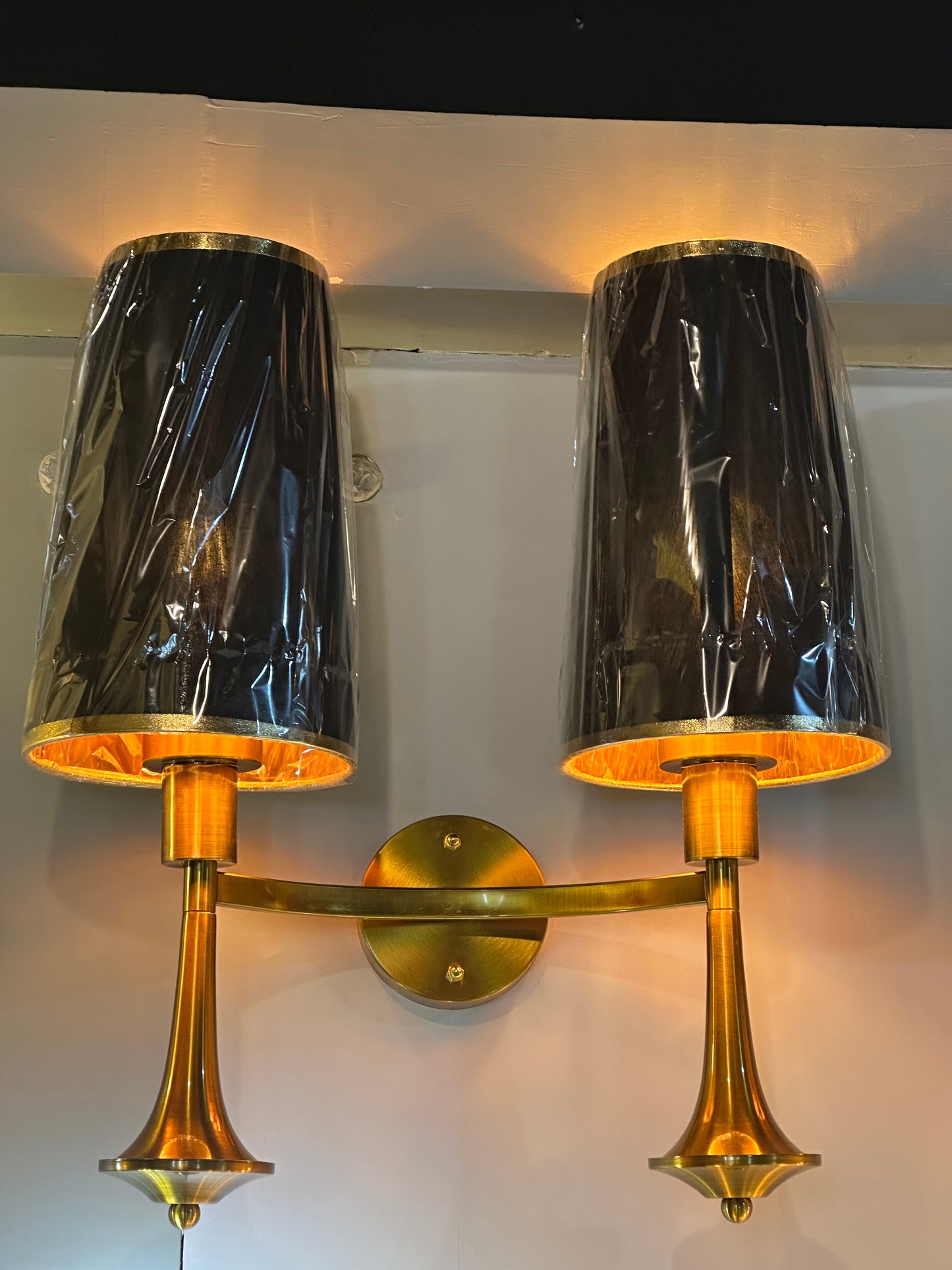 Velora Black & Gold Wall Light