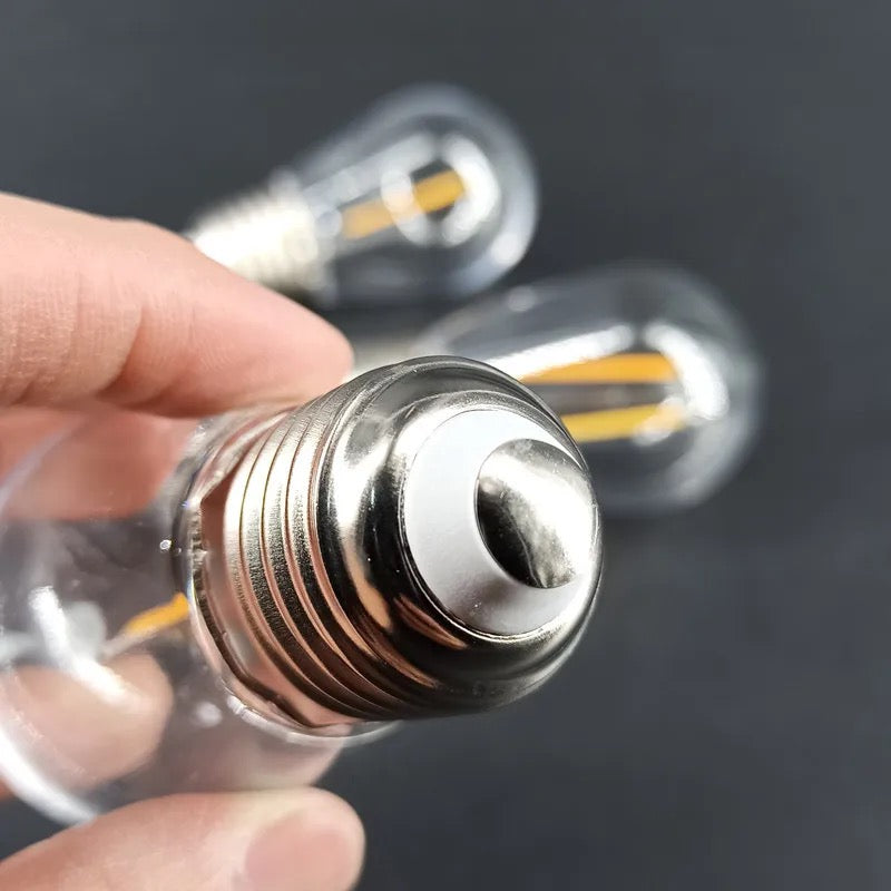 S14 Plastic Shatterproof Edison Vintage Style Replacement 1
Watt Outdoor Light Bulbs, LED 1W String Light Bulbs
