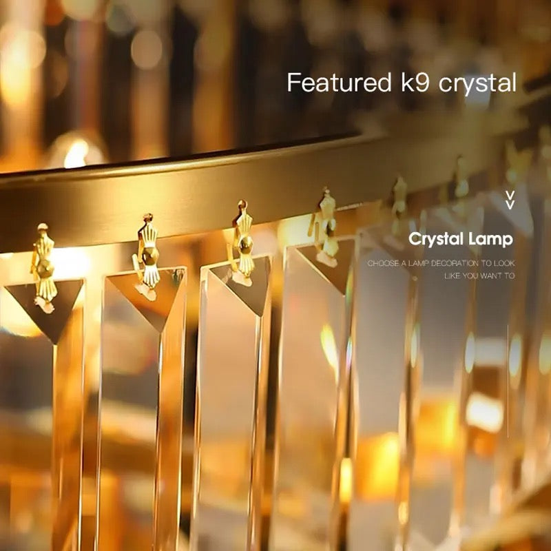 800mm Round Crystal Chandelier K9 Crystal