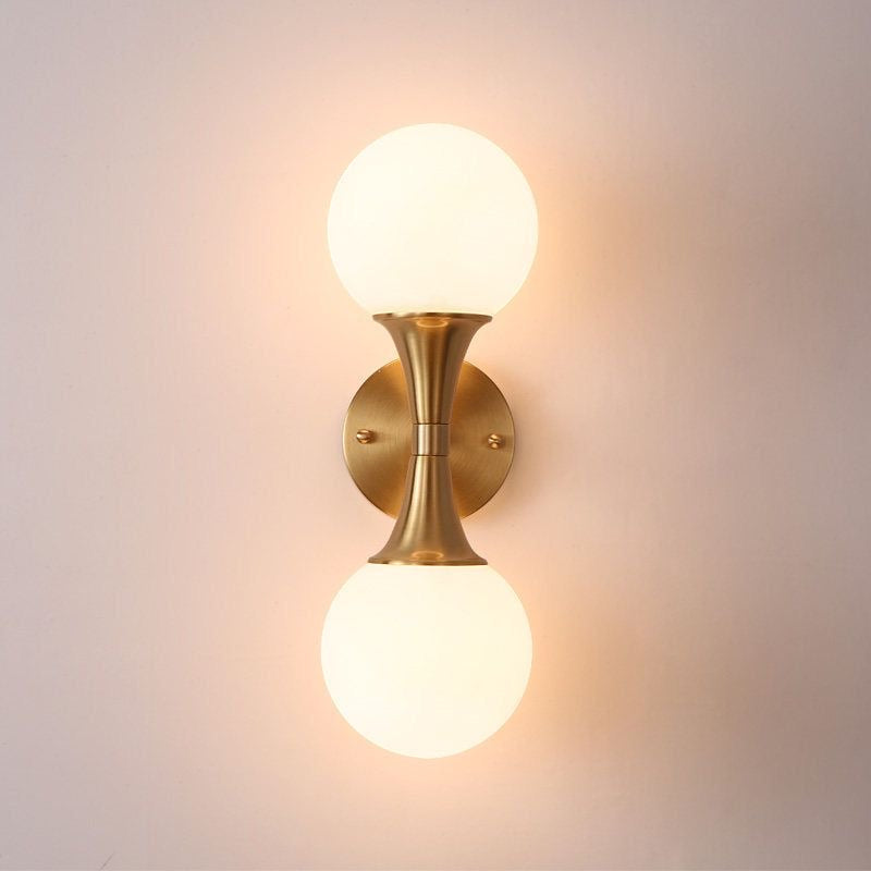 Double Globe Wall Light