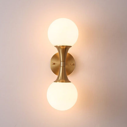 Double Globe Wall Light