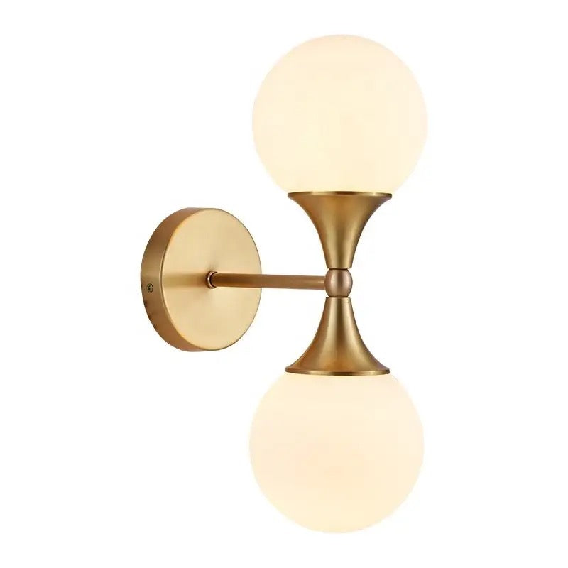 Double Globe Wall Light