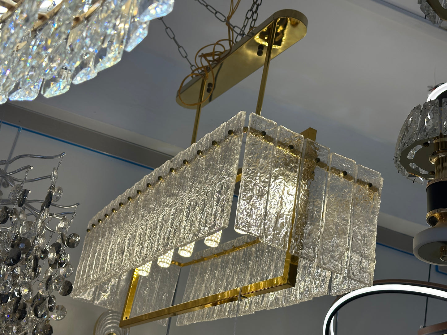 Crystal rectangular Chandelier