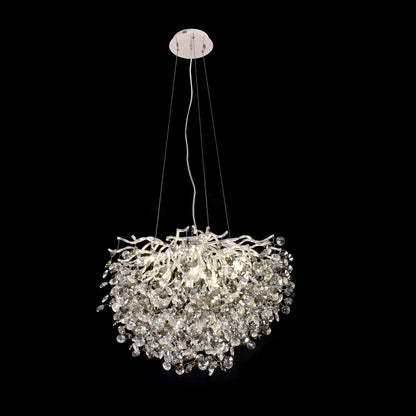 Smoked Grey Crystal Chandelier Luxury Beaded Chandelier