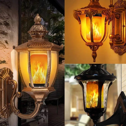 LED E27 Flame Bulb Fire lamp Corn Bulb Flickering LED Light Dynamic Flame Effect Home Lighting