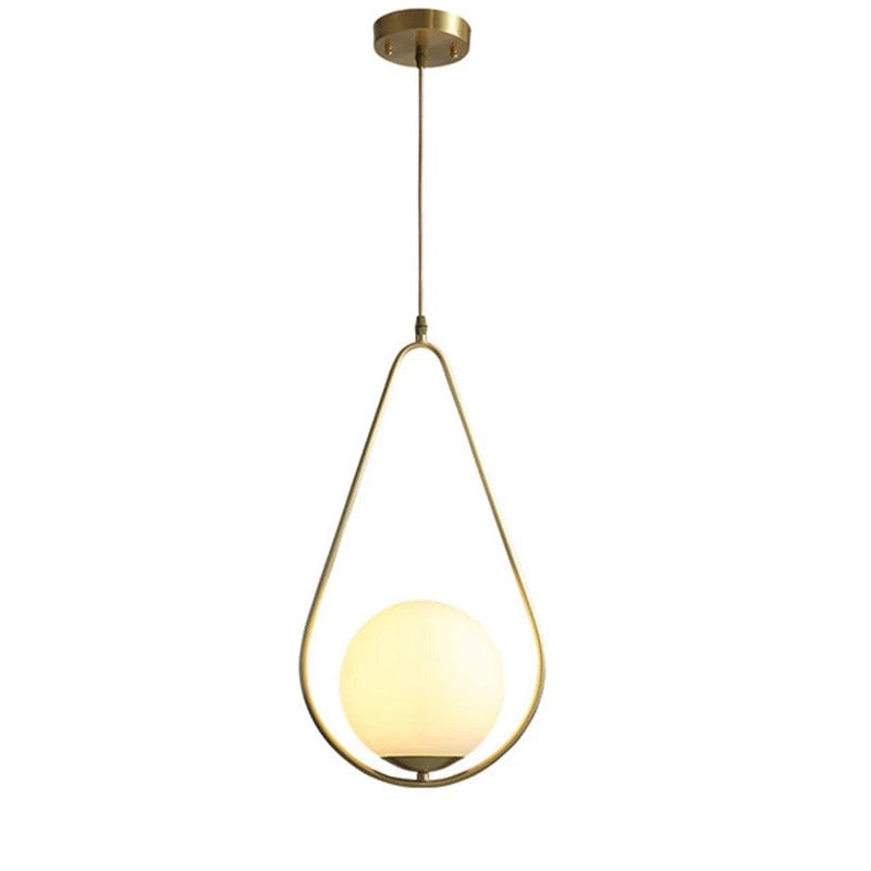 Nordic postmodern restaurant chandelier bedroom Glass Ball