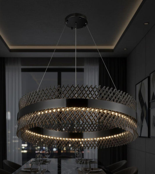 Eclipse Luxe Crystal Ring Chandelier